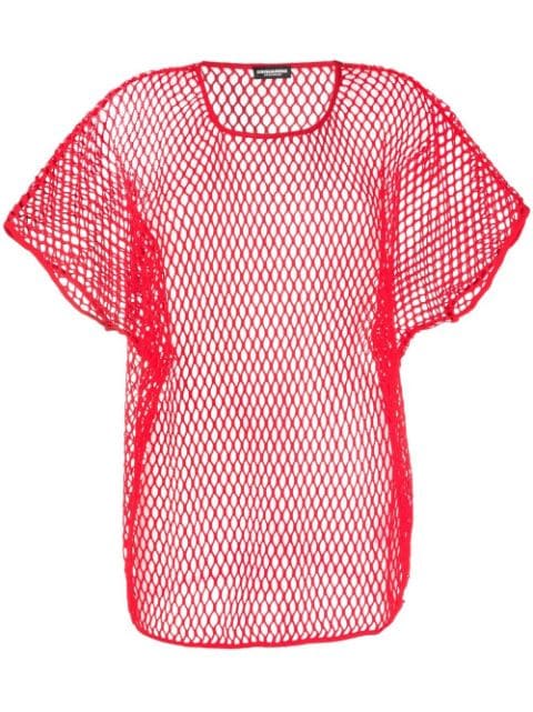 DSQUARED2 cotton net T-shirt