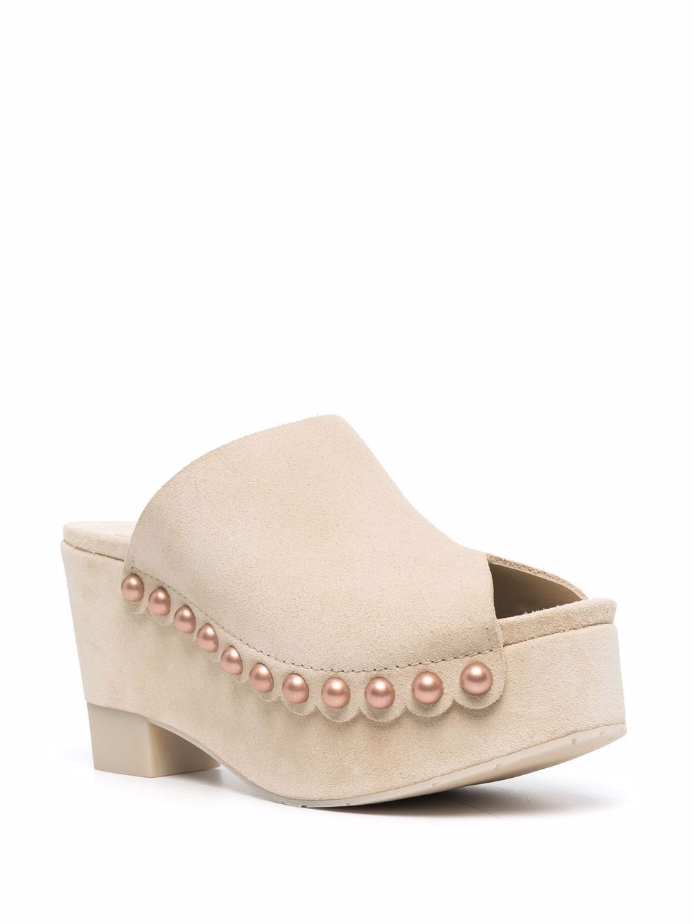 фото Pedro garcia studded platform-sole mule sandals