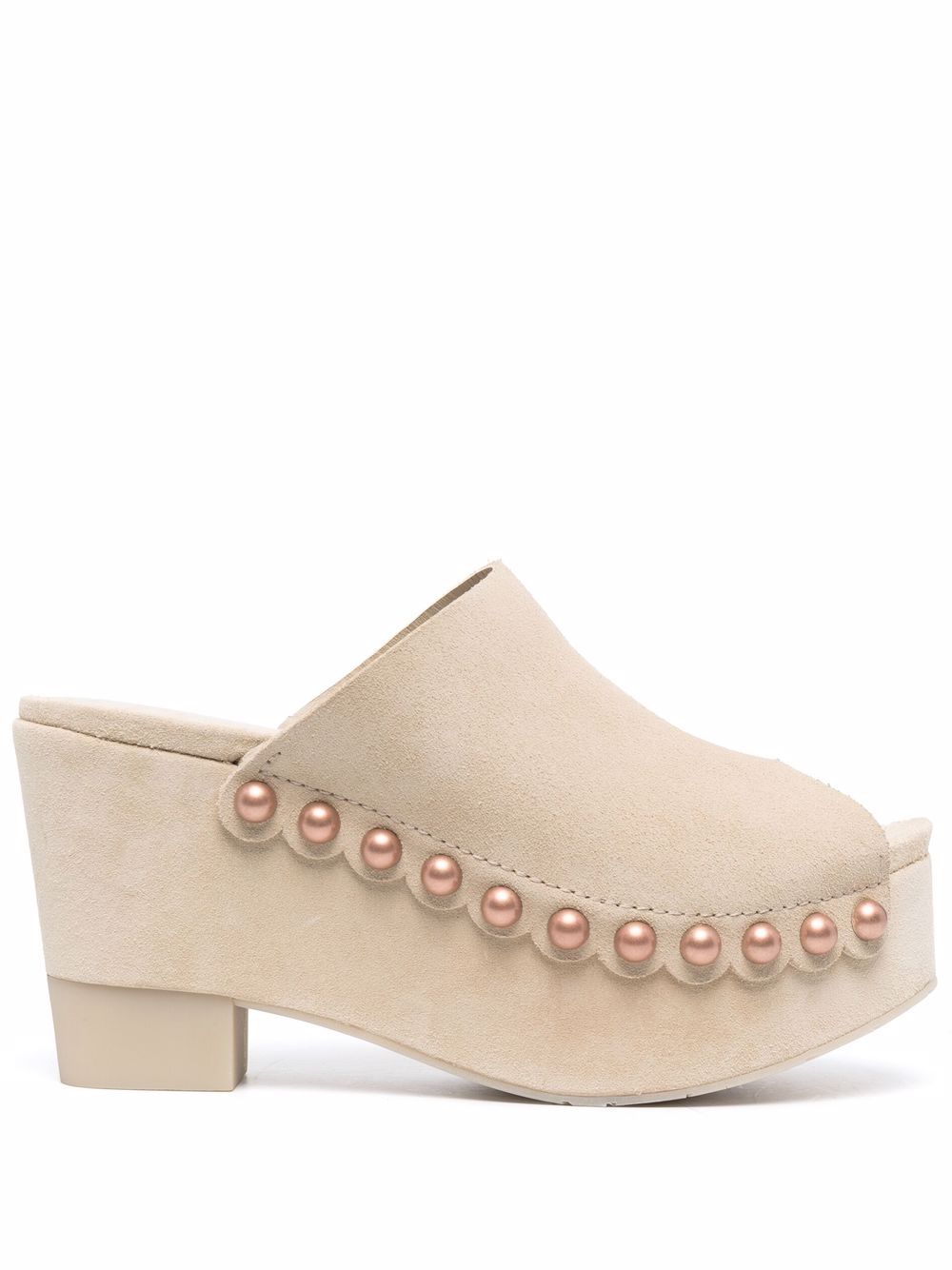 фото Pedro garcia studded platform-sole mule sandals