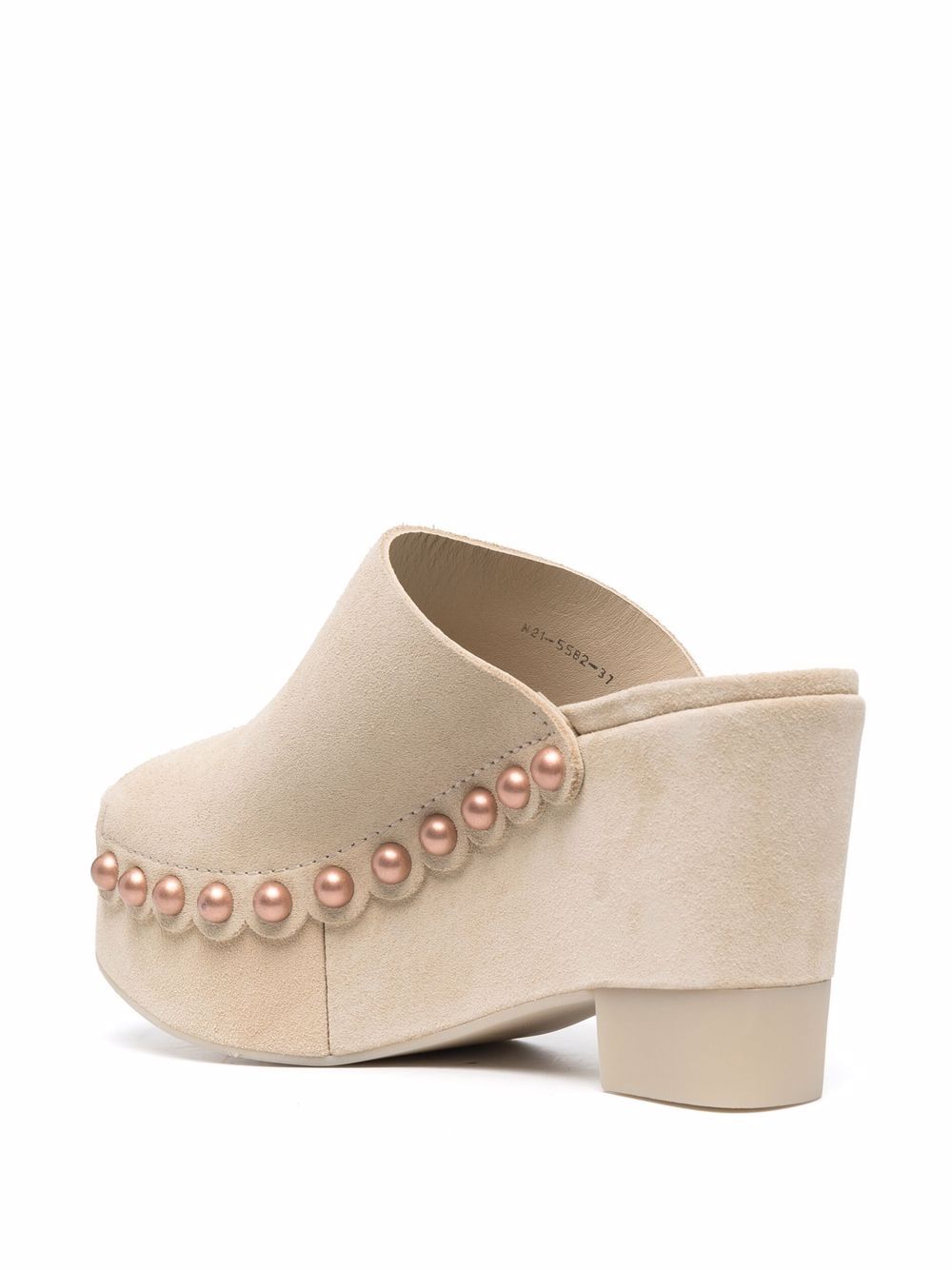 фото Pedro garcia studded platform-sole mule sandals