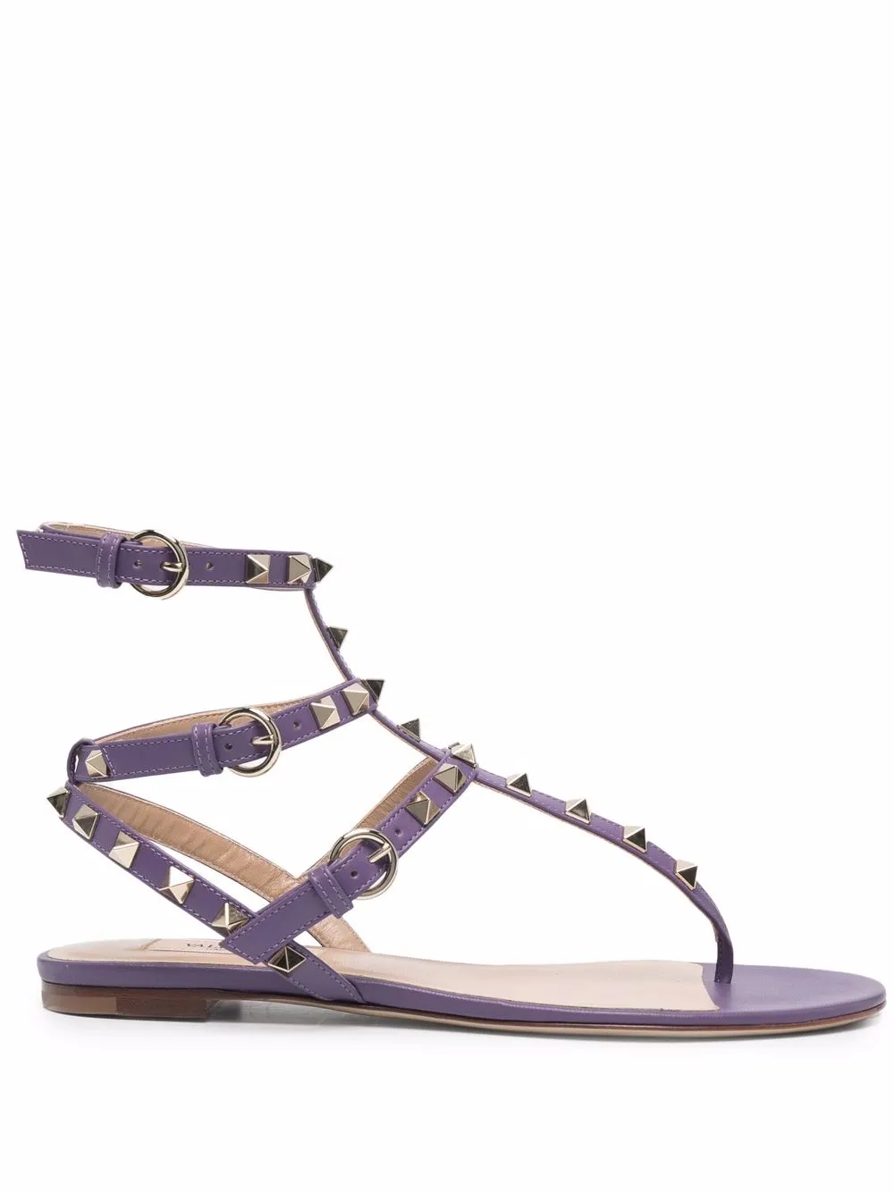 

Valentino Garavani Rockstud-embellished sandals - Purple