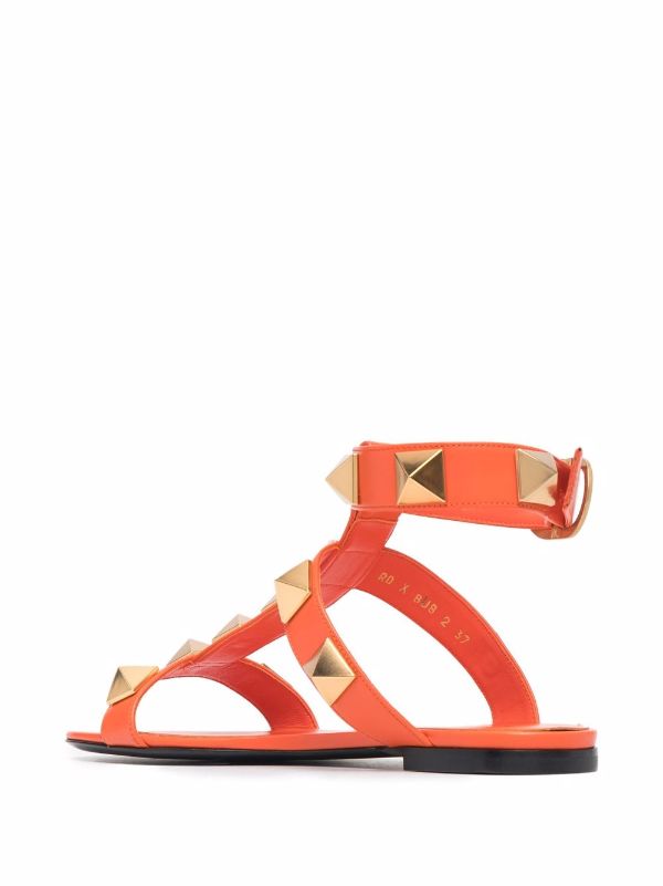 valentino orange sandals