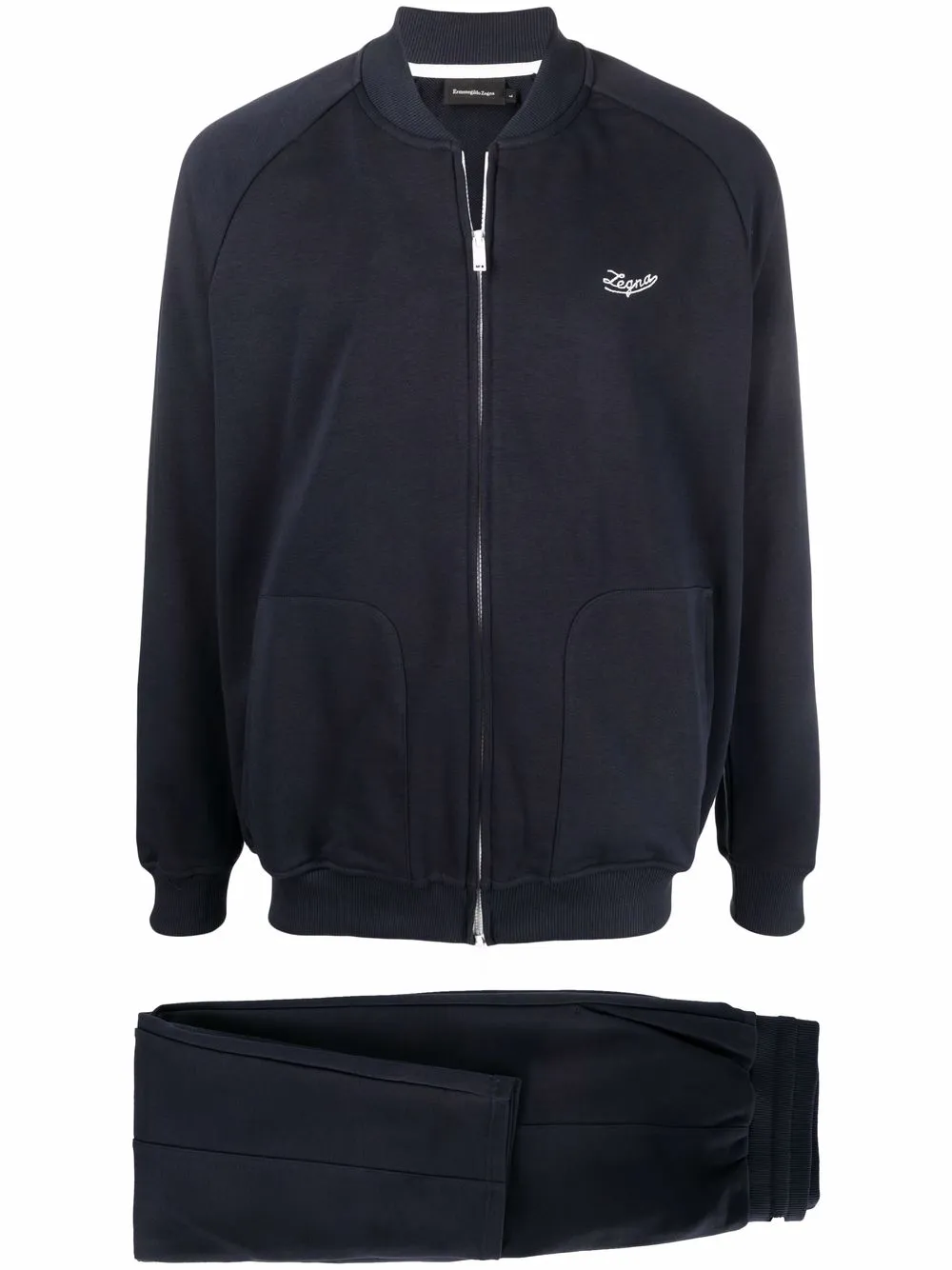 

Zegna embroidered-logo tracksuit set - Blue