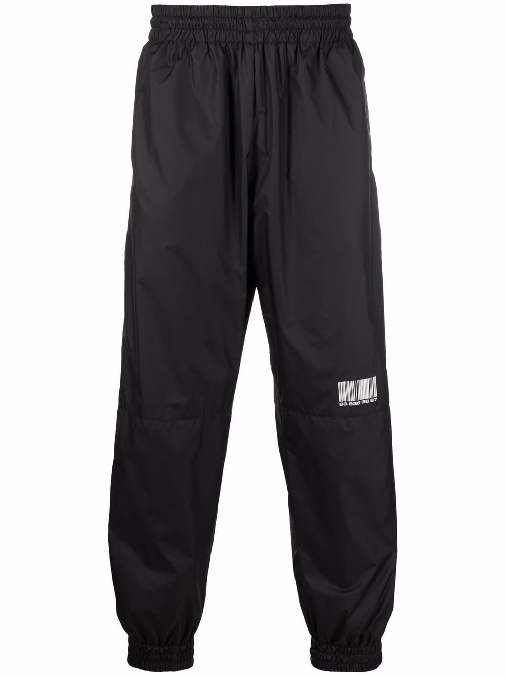 

VTMNTS barcode-print track pants - Black