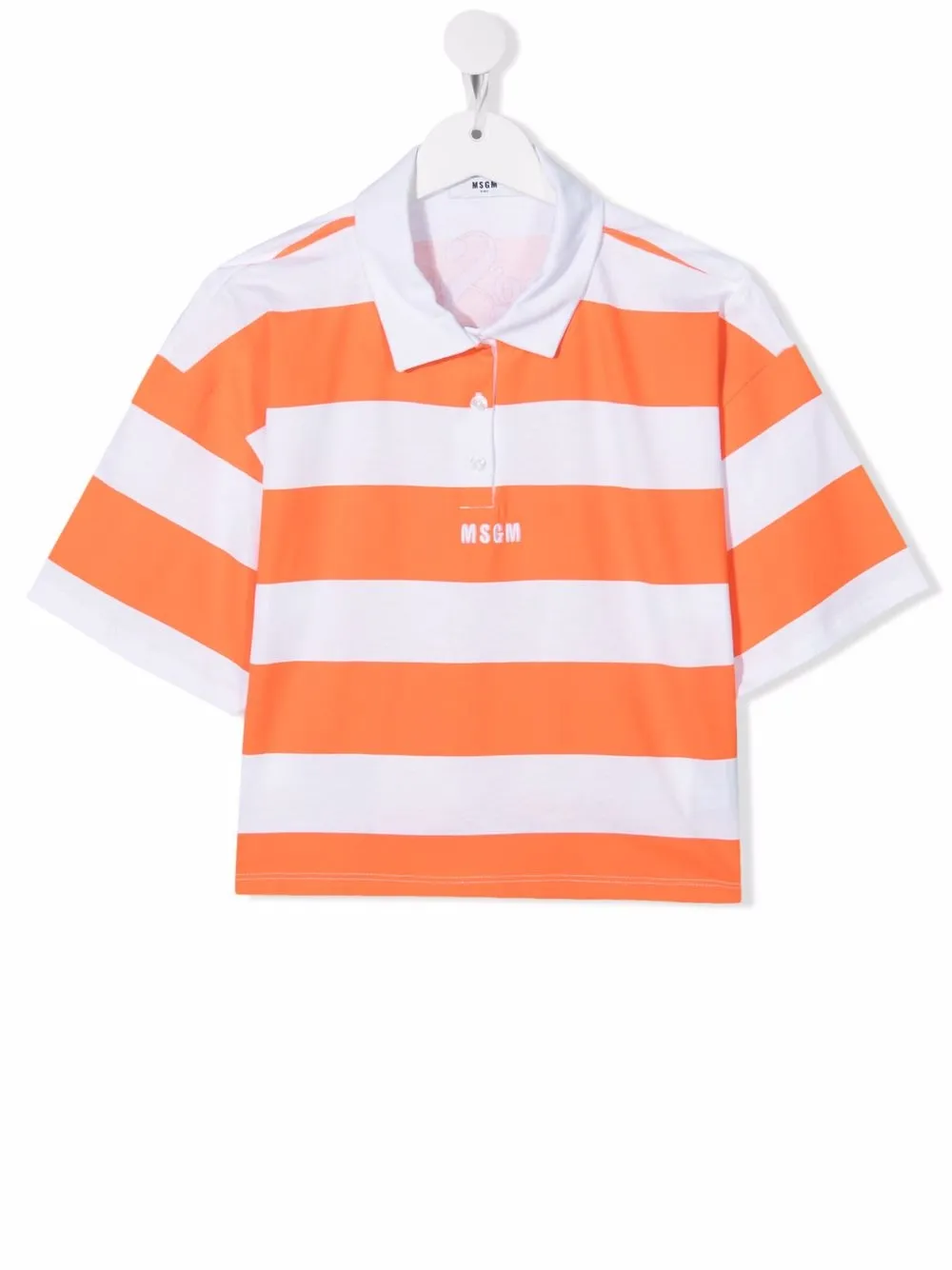 MSGM Kids укороченная рубашка поло