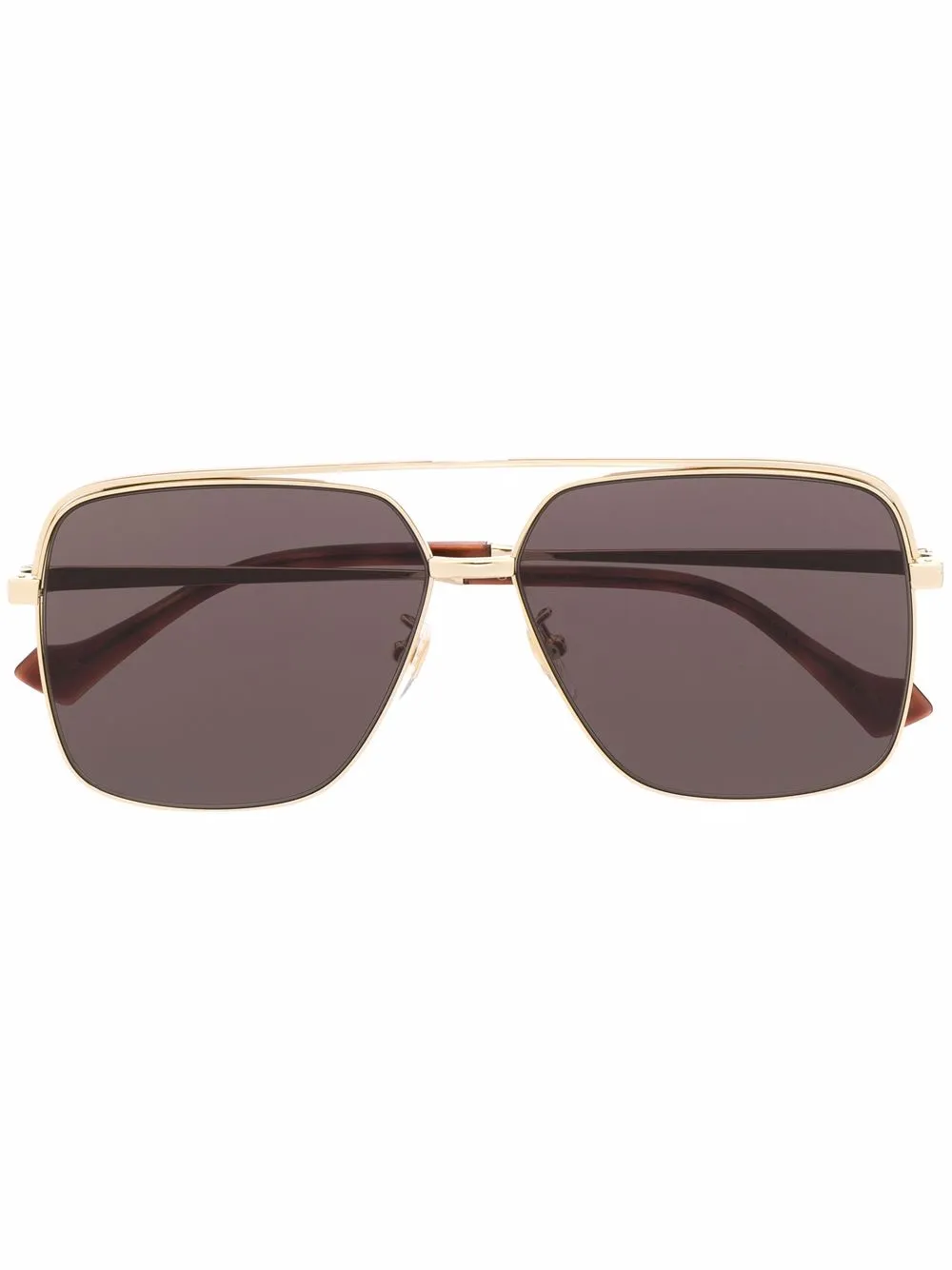 

Gucci Eyewear lentes de sol con armazón cuadrada - Dorado