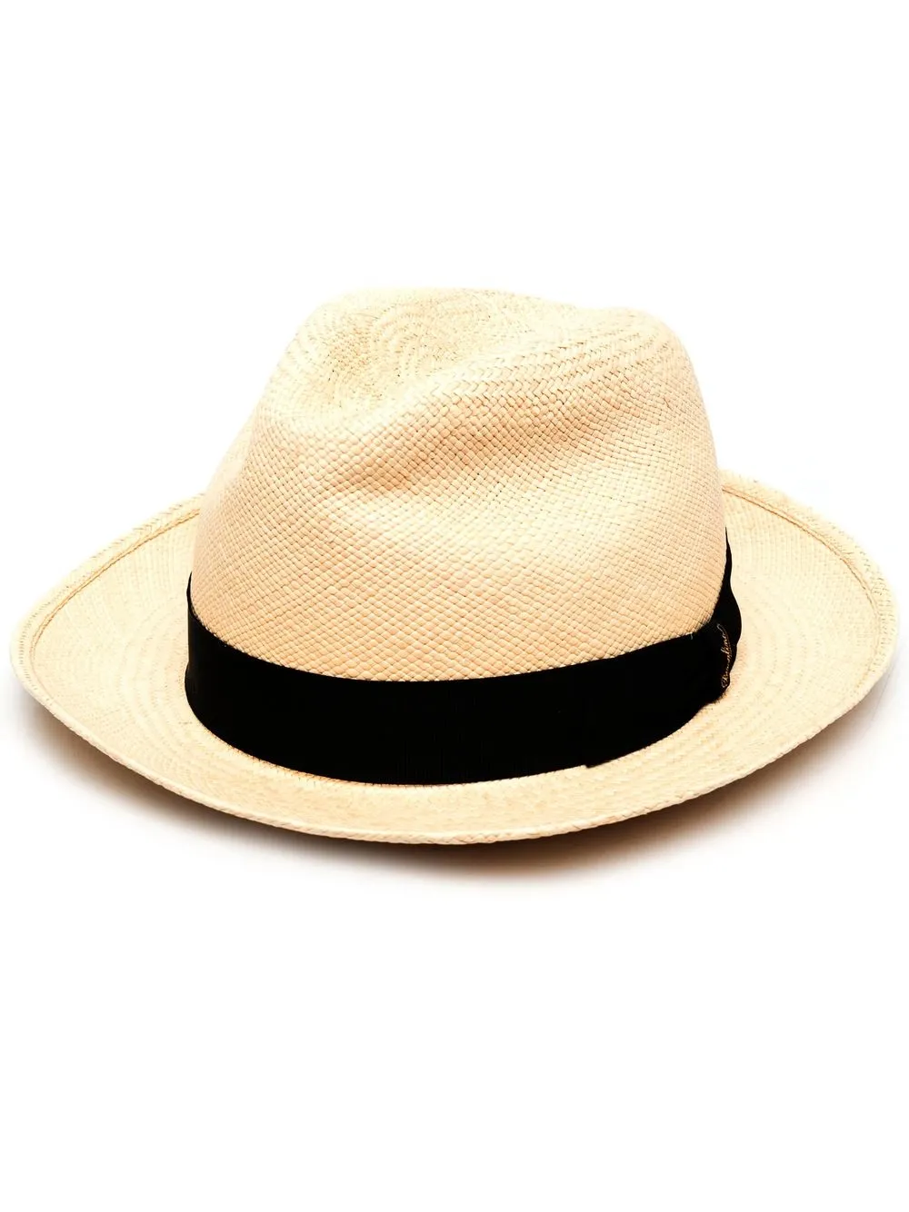 

Borsalino logo-patch detail hat - Neutrals