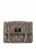 CHANEL Pre-Owned 2.55 mini metallic flap handbag - Grey
