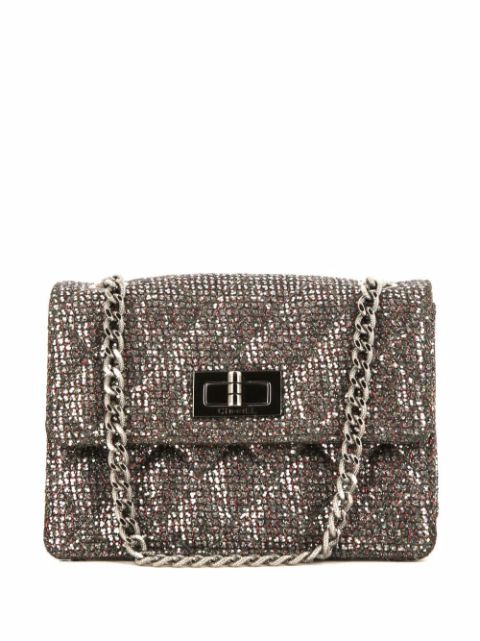 CHANEL 2.55 mini metallic flap handbag Women