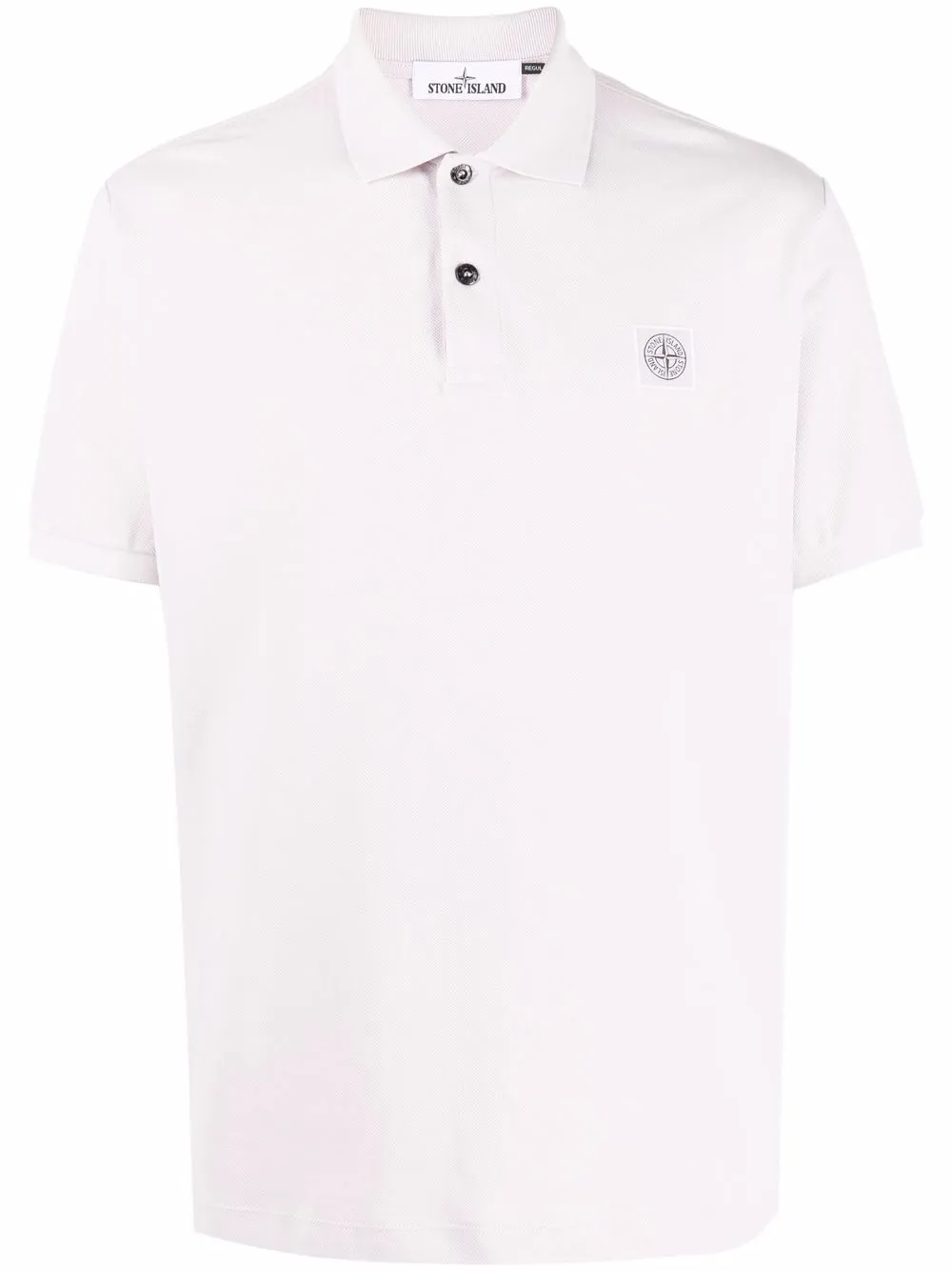 

Stone Island playera tipo polo con parche de brújula - Morado