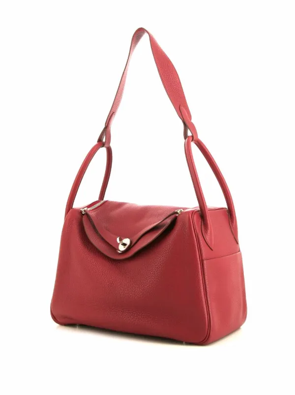 Hermès Pre-owned Lindy 34 Leather Handbag - Red