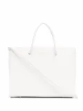 Medea square tote bag - White