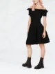 Alexander McQueen off-shoulder short-sleeve dress