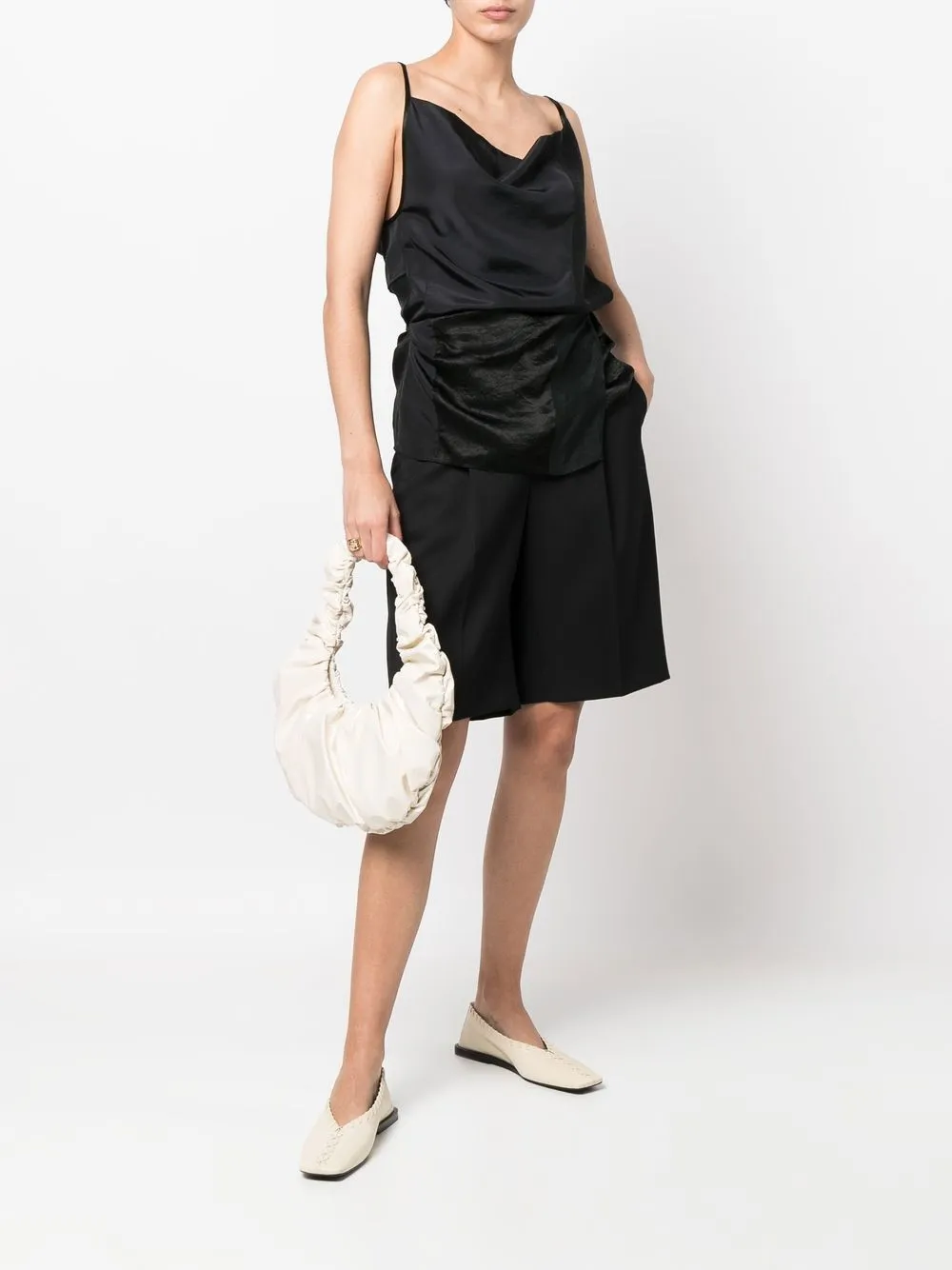 Affordable Nanushka gathered top-handle tote Women