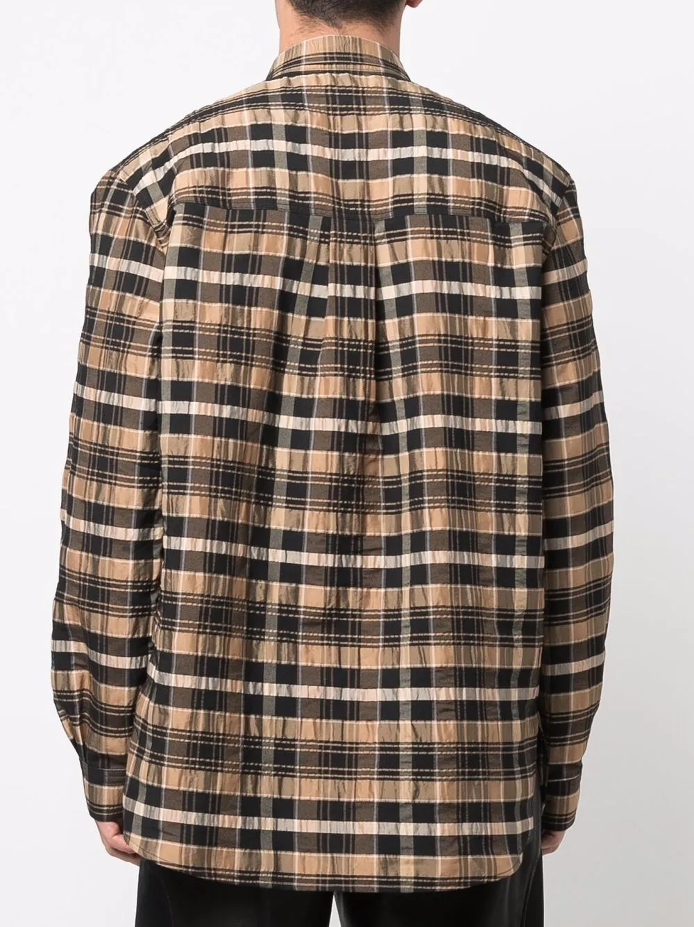 Cheap Nanushka organic-cotton checked shirt Men