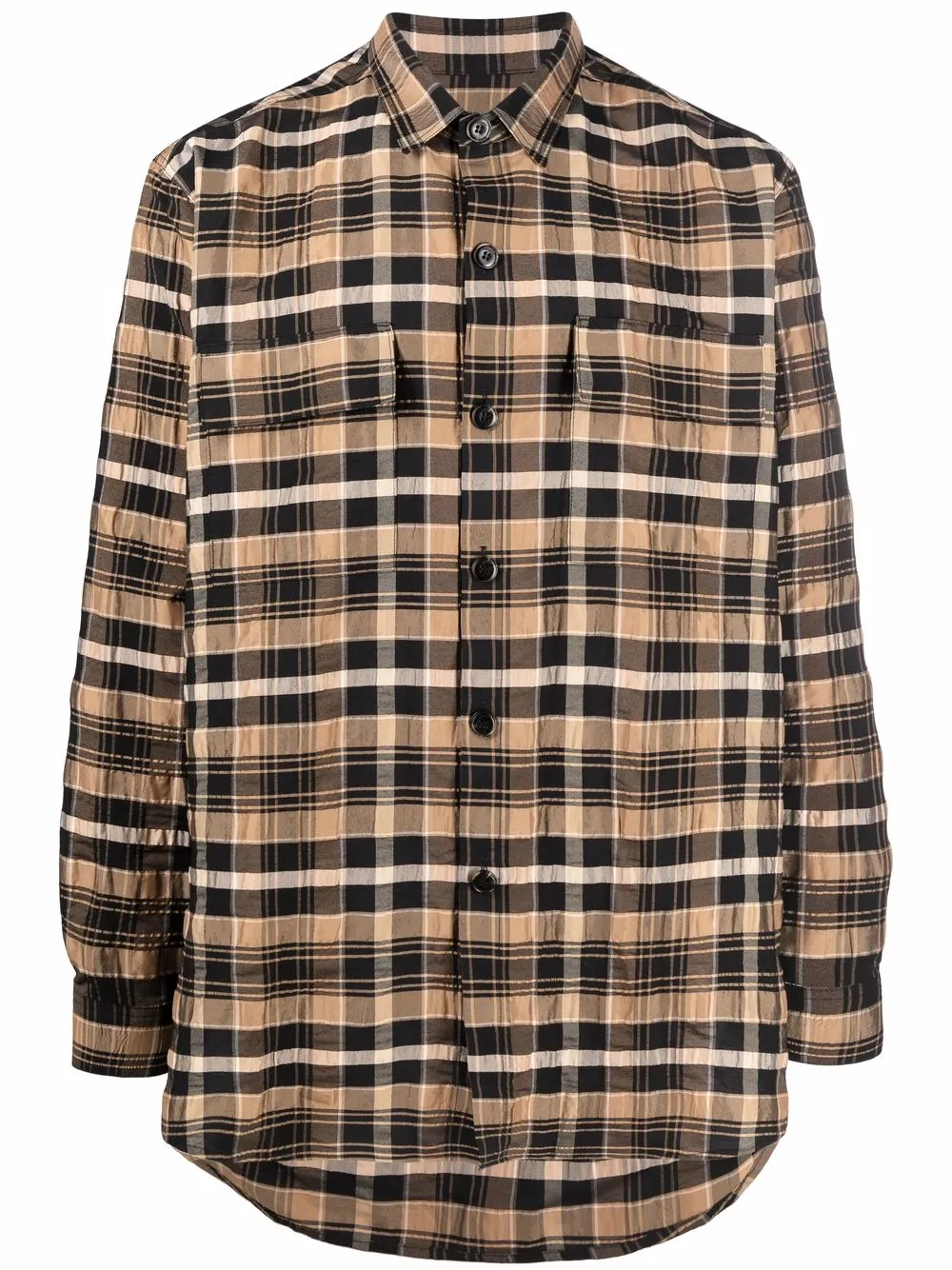 Nanushka organic-cotton checked shirt Men