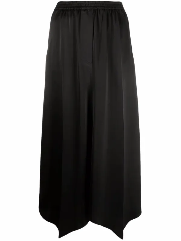 Midi black store handkerchief skirt