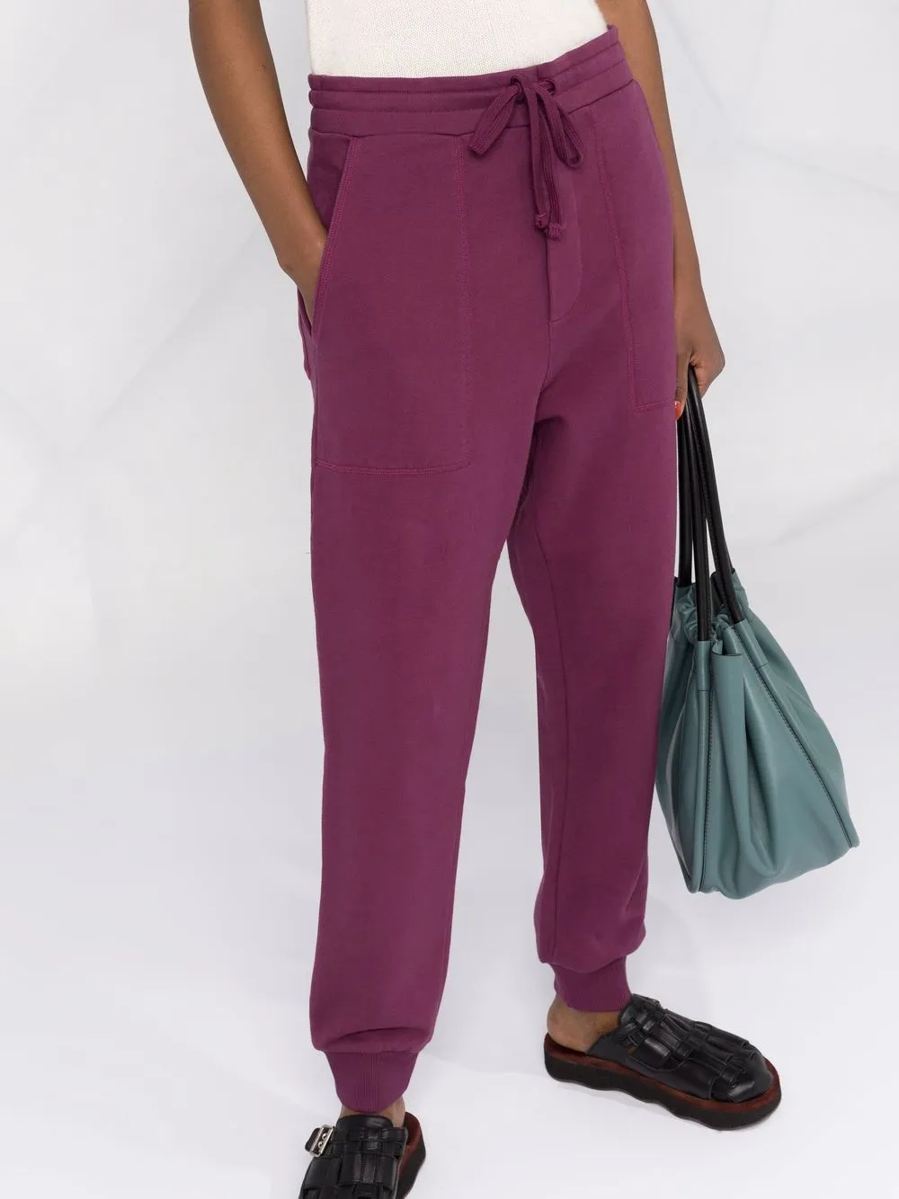  Nanushka Jogginghose Mit Logo Stickerei   Violett 