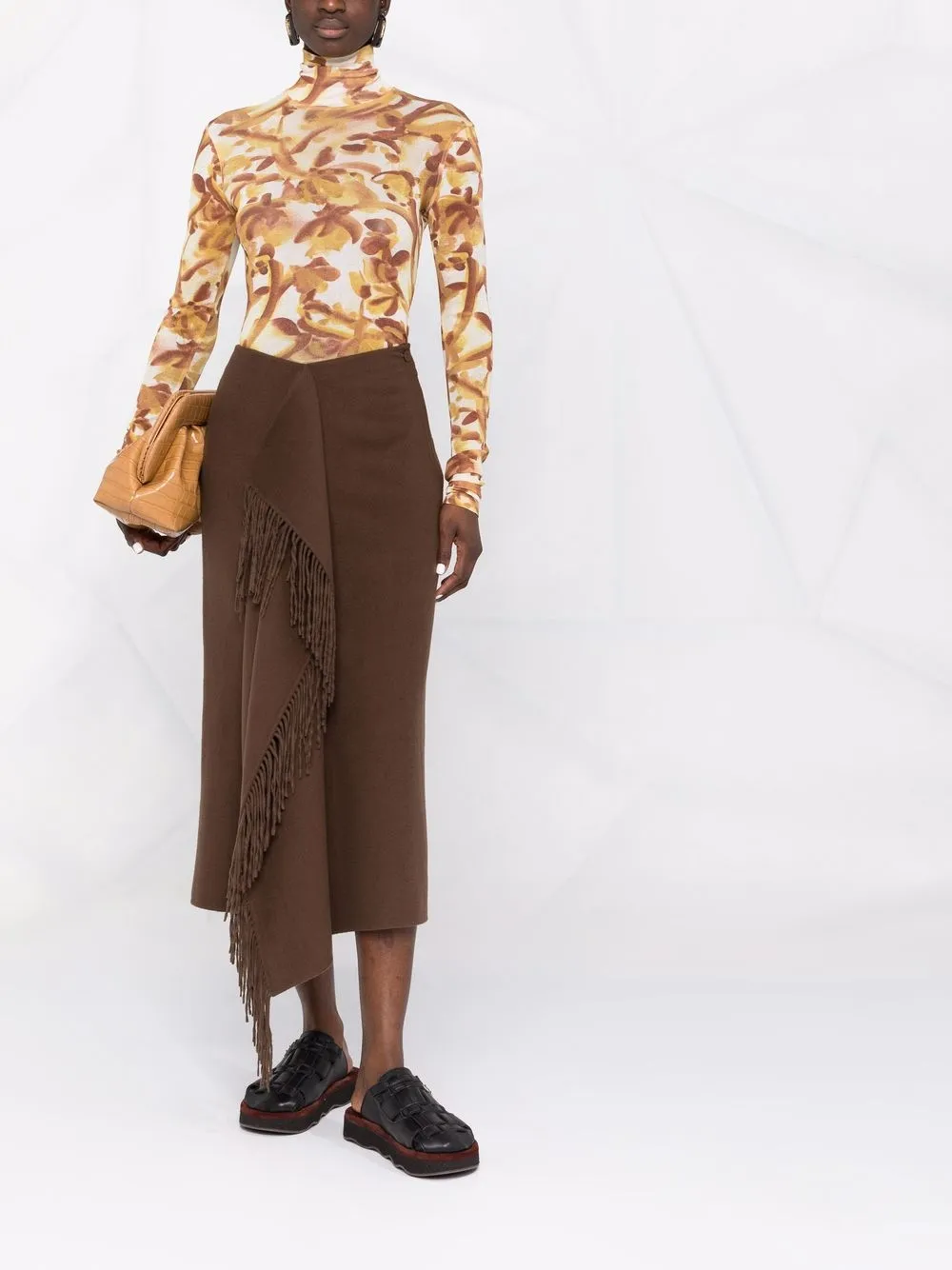 Nanushka Top met bloemenprint - Geel