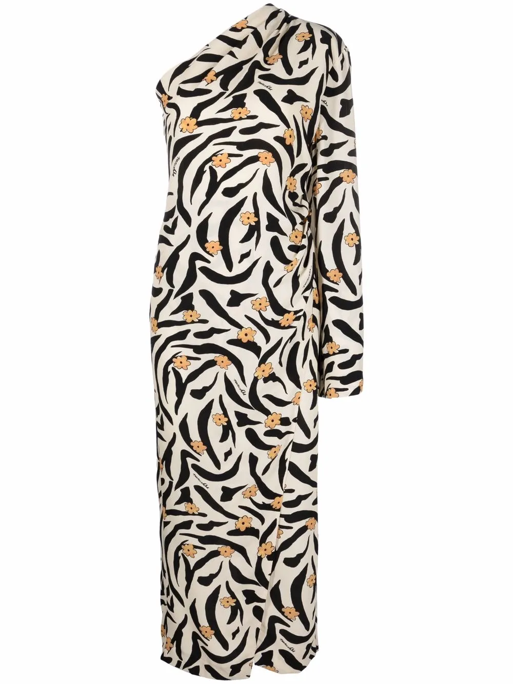 

Nanushka vestido midi con animal print - Neutro