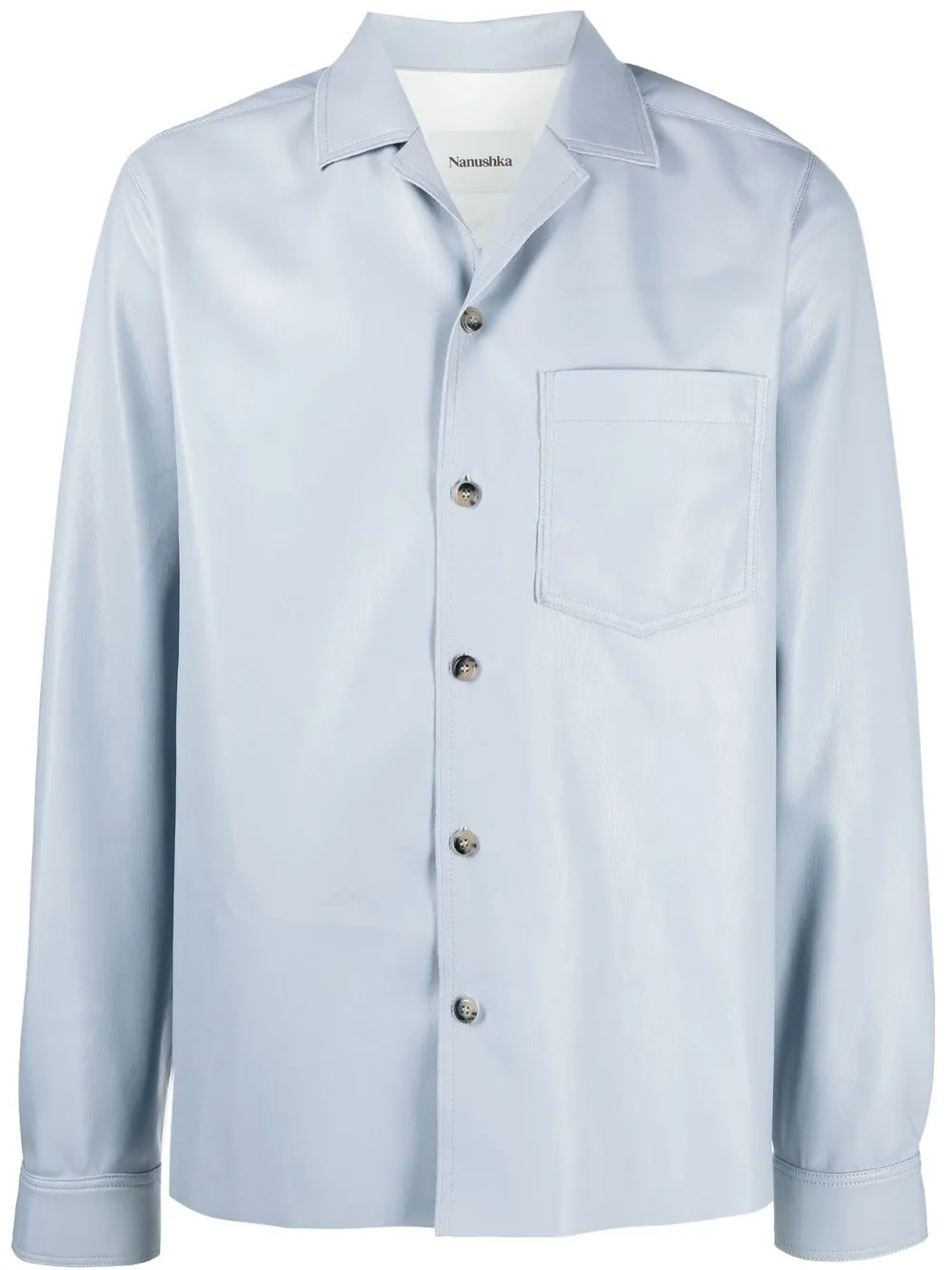 

Nanushka coated shirt jacket - Blue