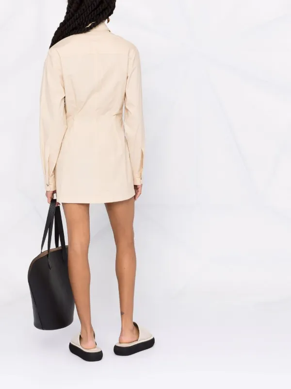 asymmetric mini shirt dress & Other Stories + Asymmetric Mini Shirt Dress
