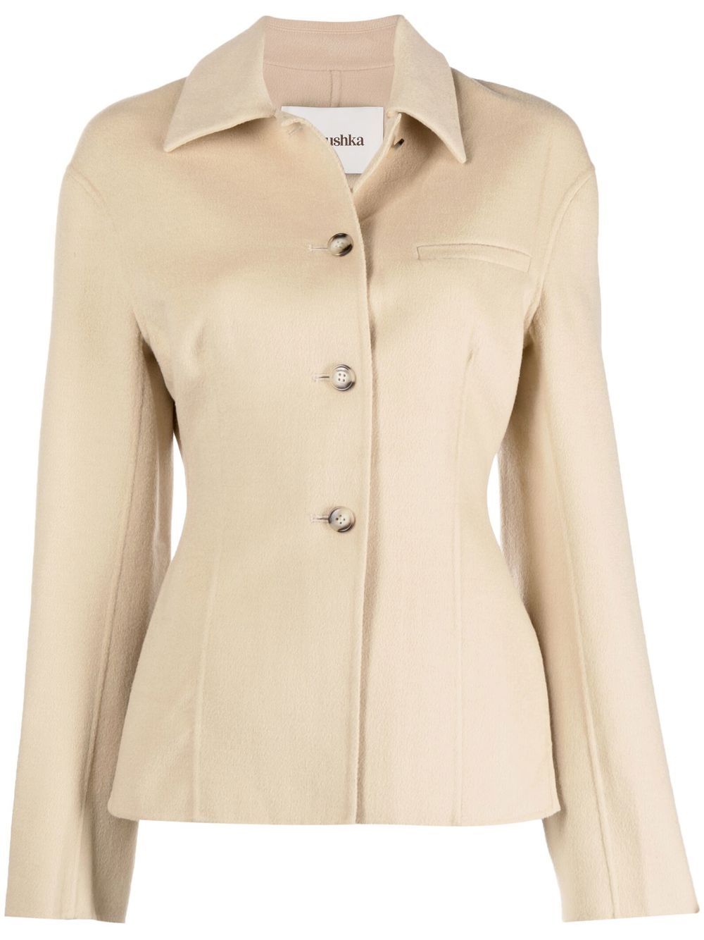 

Nanushka single-breasted wool blazer - Neutrals