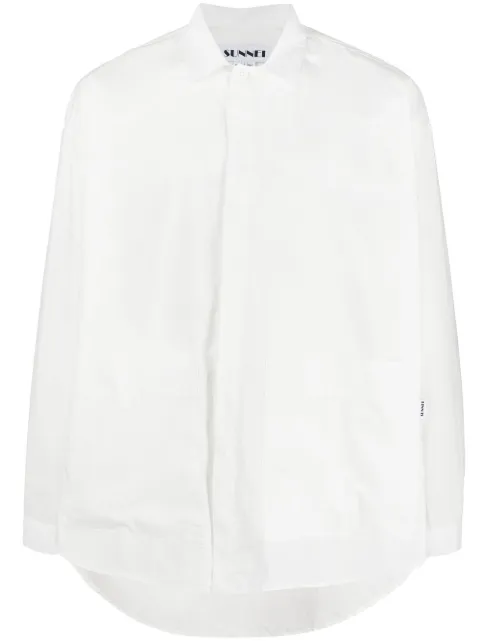 Sunnei slogan loose fittin cotton shirt