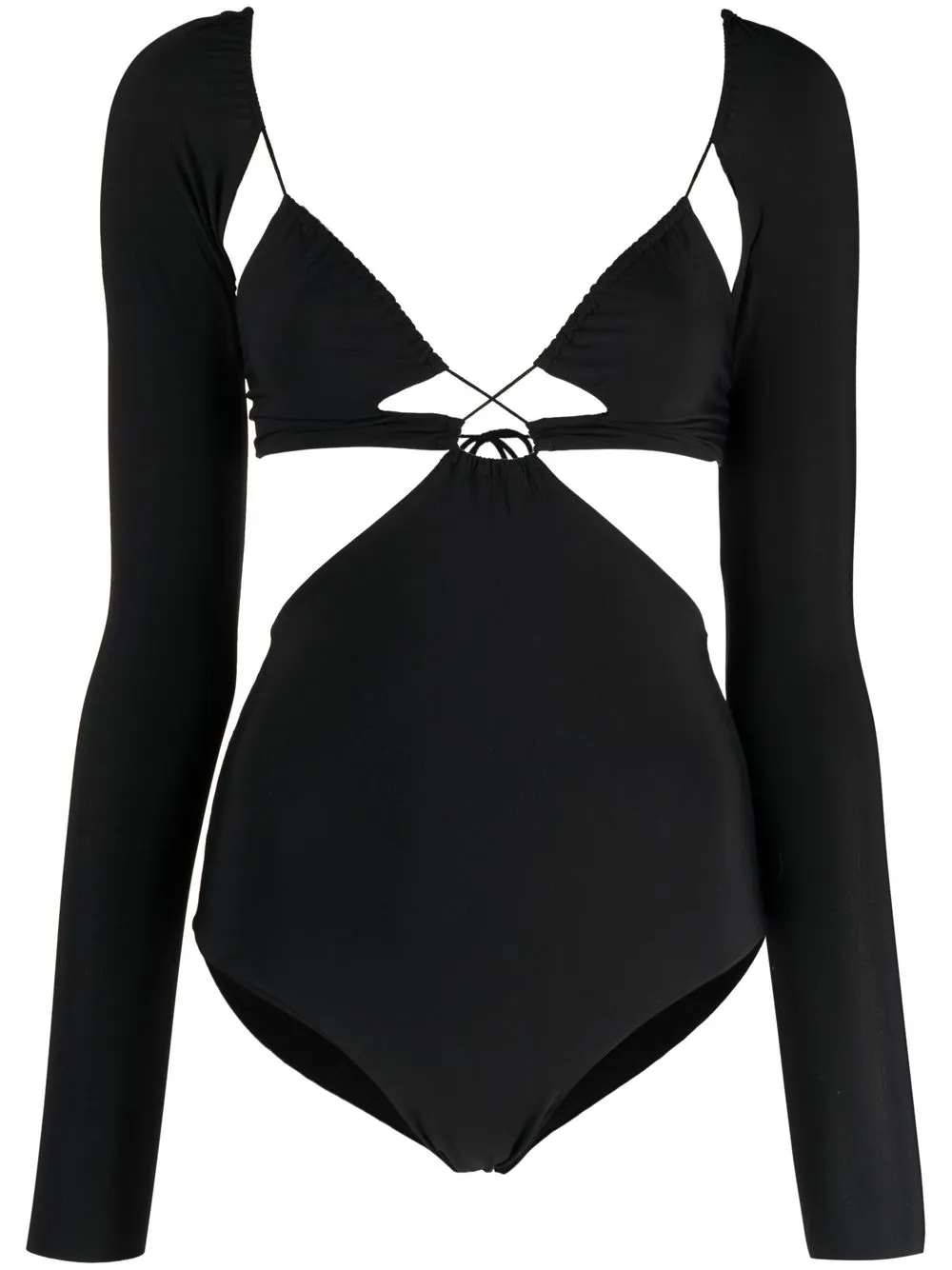 

Amazuìn Azhar long-sleeve swimsuit - Black