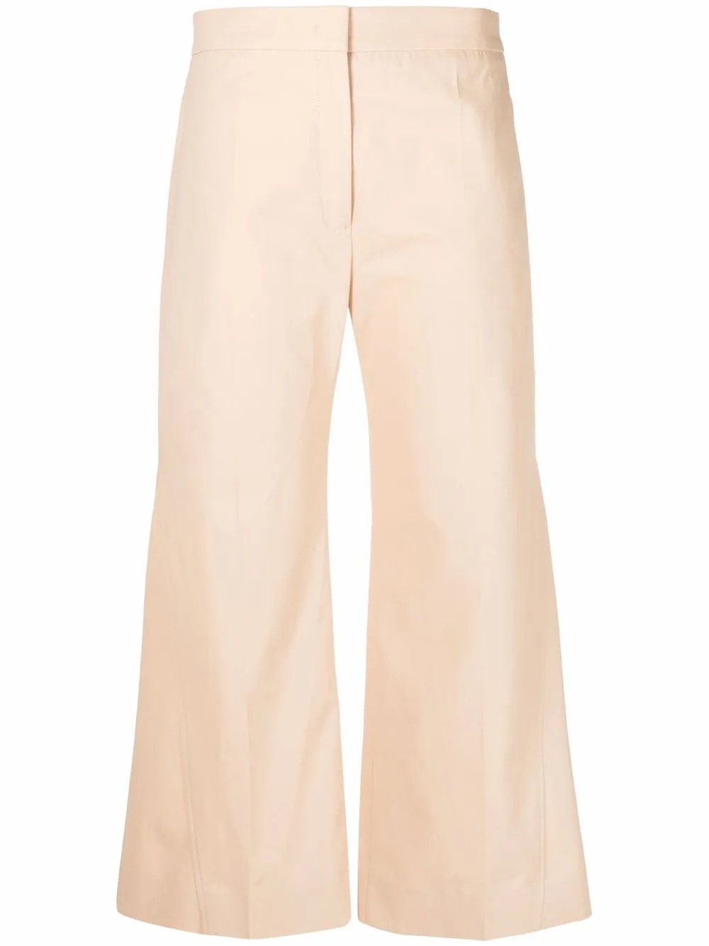 

Jil Sander pantalones capri anchos - Neutro