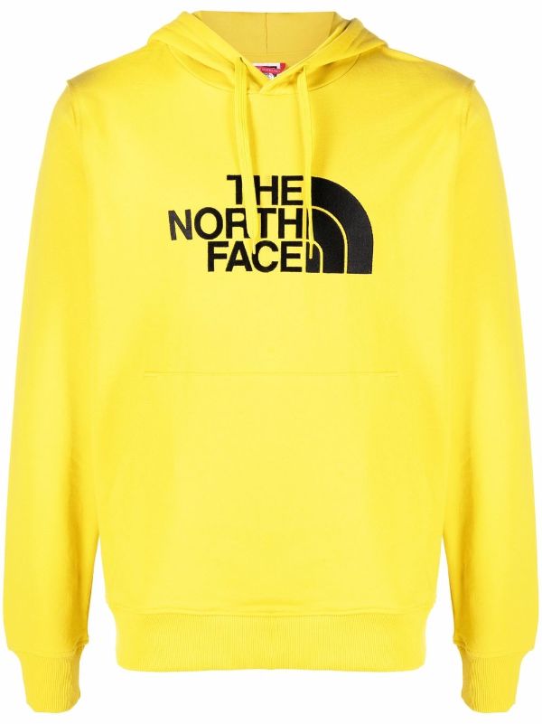 yellow north face sweater