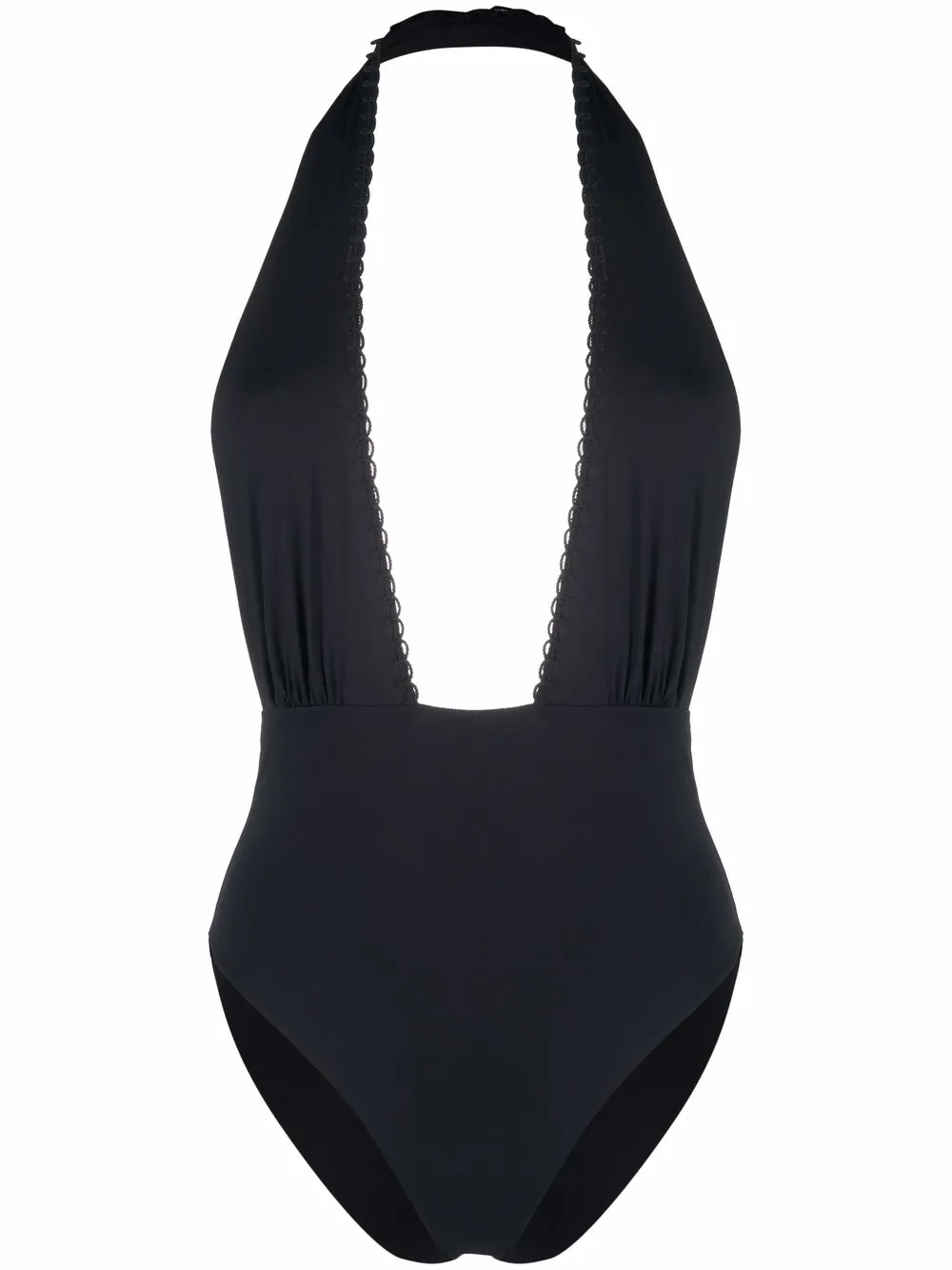 

La Perla traje de baño con cuello halter - Negro