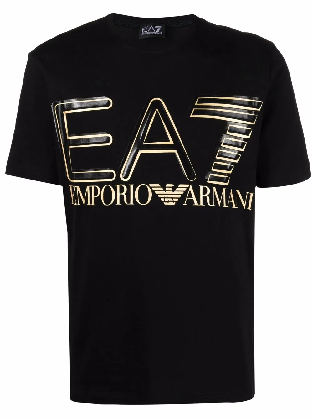 

Ea7 Emporio Armani playera con logo estampado - Negro