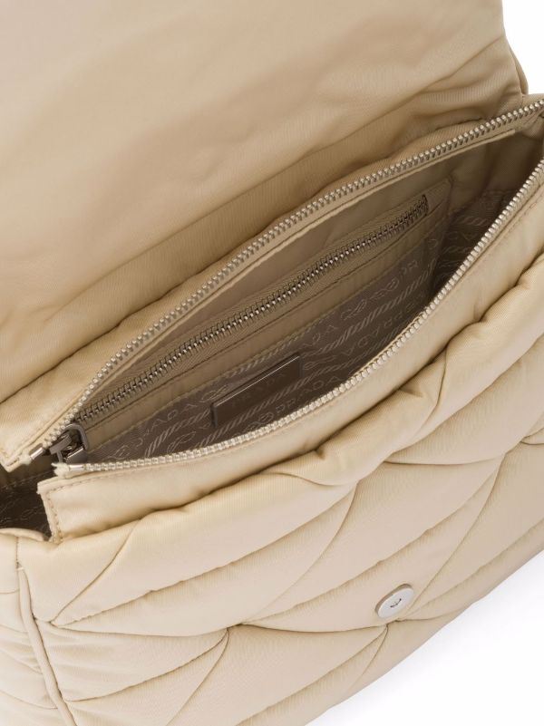 Prada Re-Nylon And Leather Shoulder Bag - Farfetch