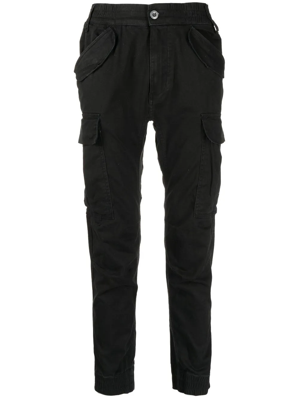 

Alpha Industries pantalones con bolsillos con solapa - Negro