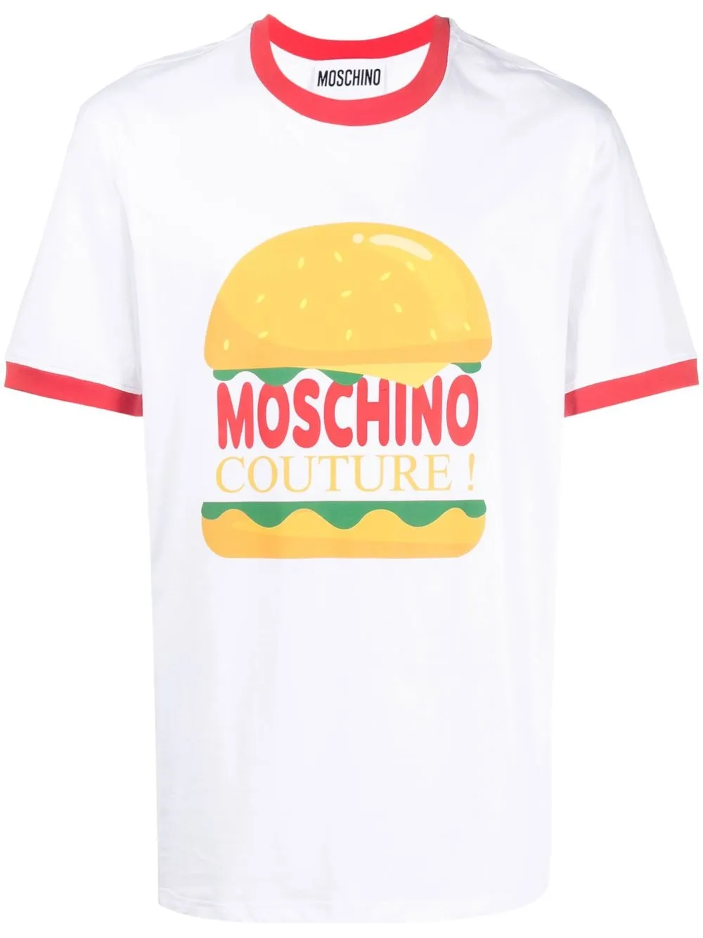 

Moschino playera manga corta con logo estampado - Blanco