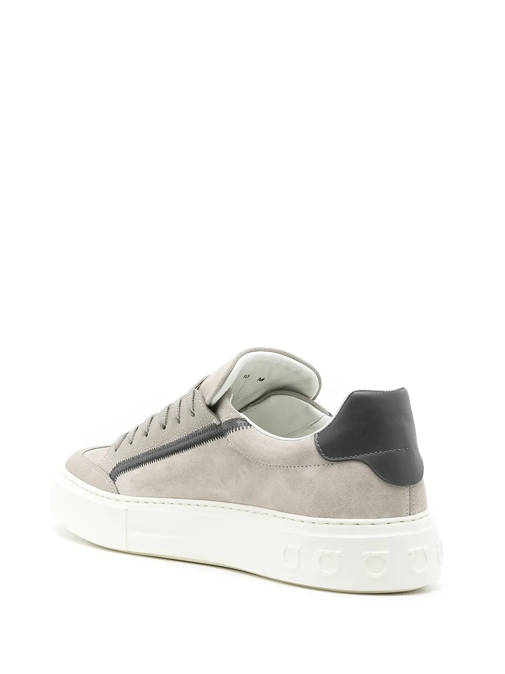  Ferragamo Borg 5 Low-top Sneakers - Grey 
