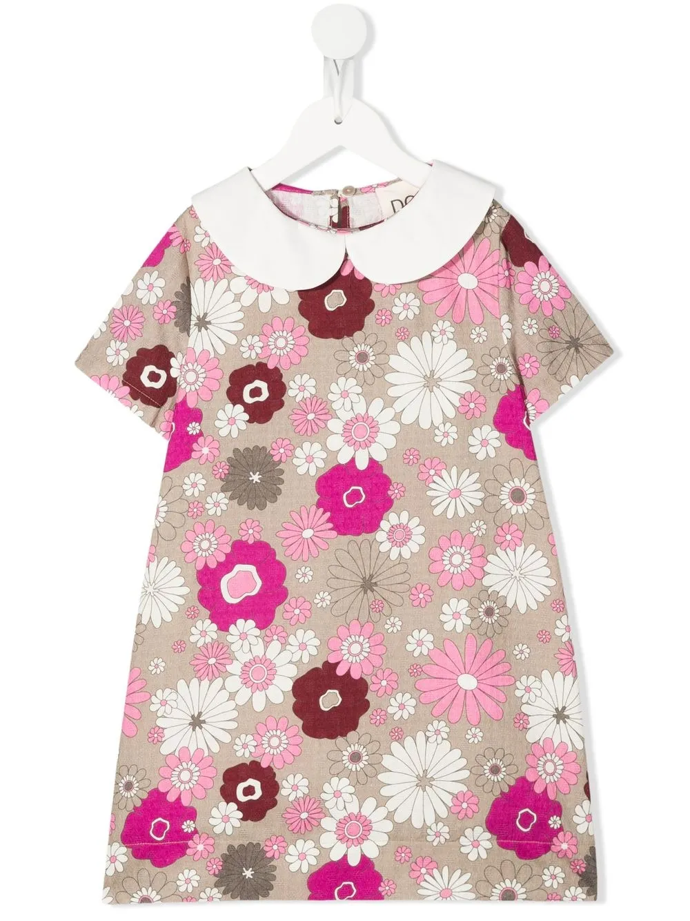

Douuod Kids floral-print cotton shift dress - Green