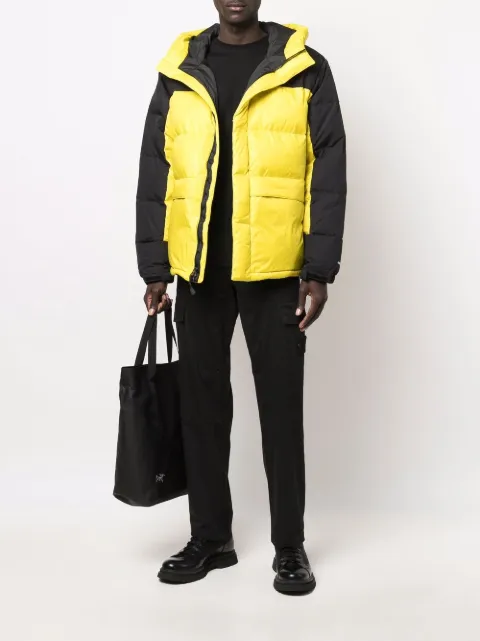 north face yellow puffer jacket