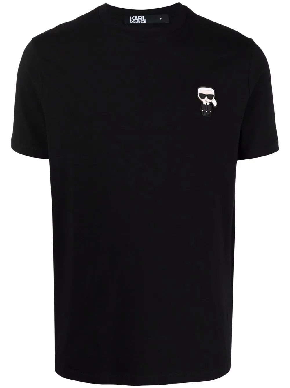 

Karl Lagerfeld playera con detalle de parche - Negro