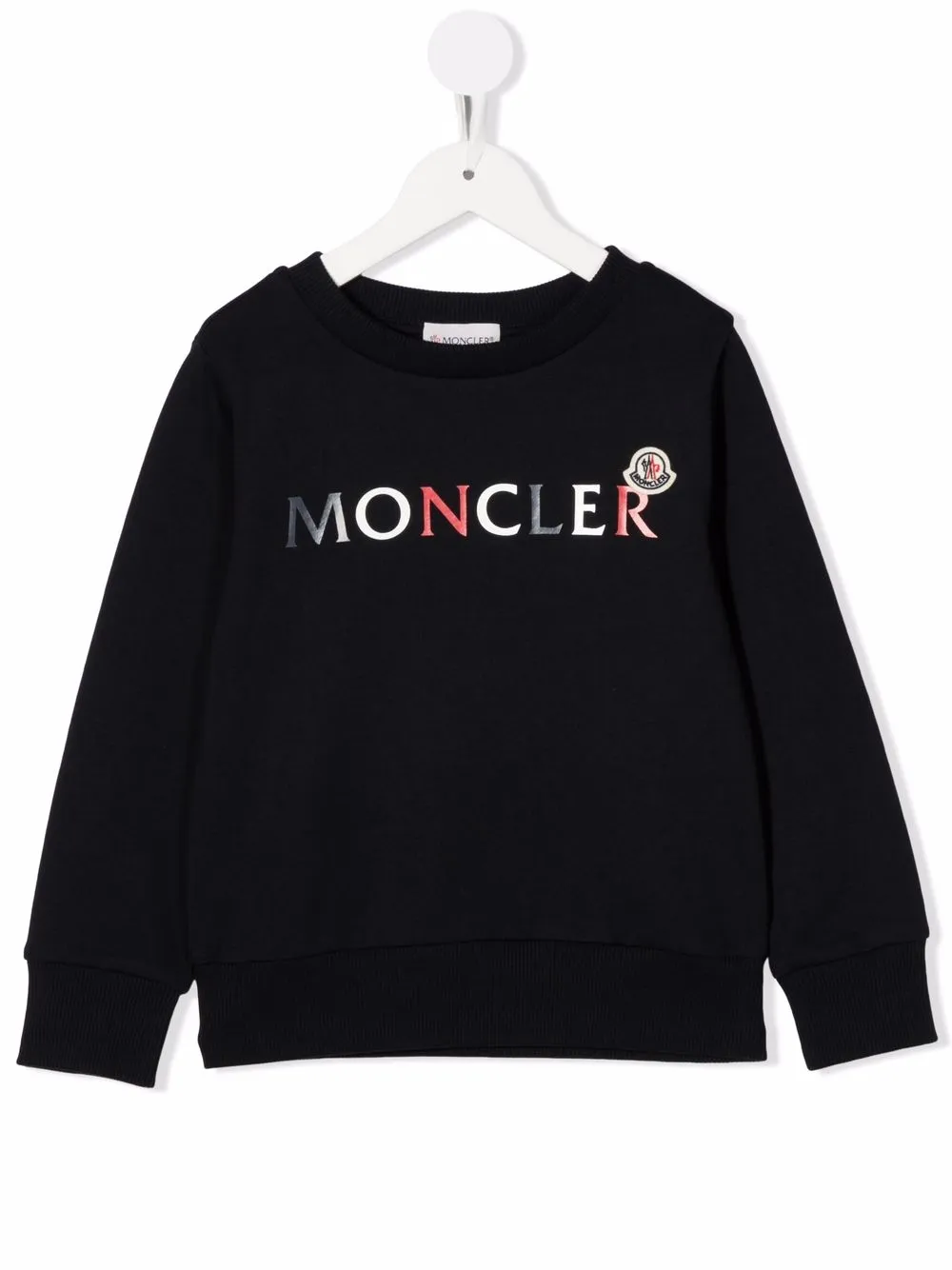 

Moncler Enfant sudadera con logo estampado - Azul