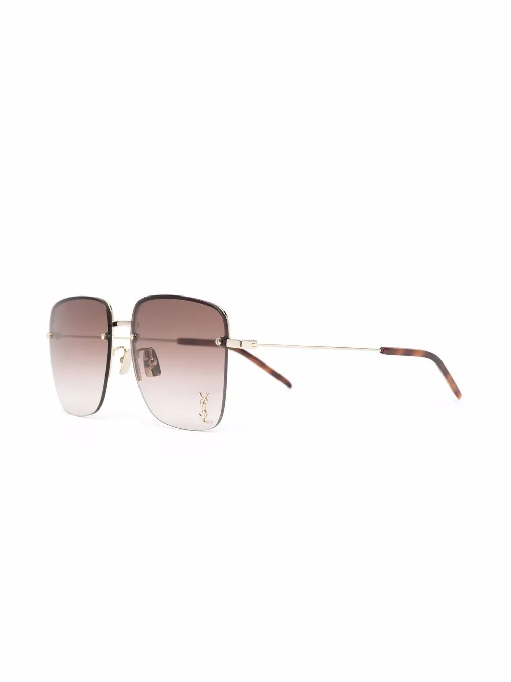 Saint Laurent Eyewear SL 312 zonnebril met logo Goud