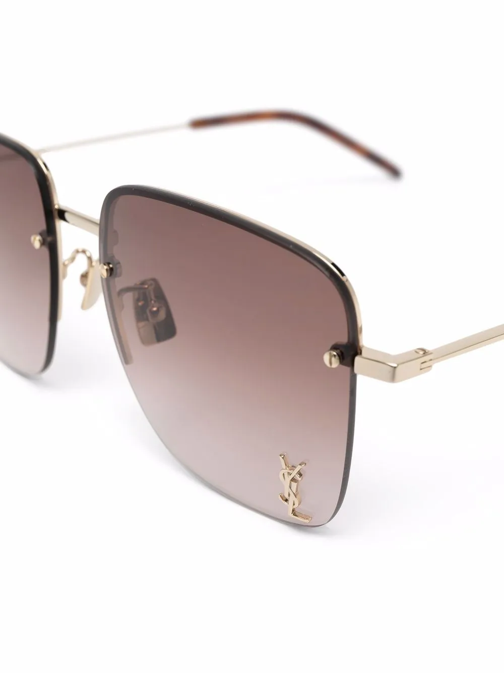 Saint Laurent Eyewear SL 312 zonnebril met logo Goud
