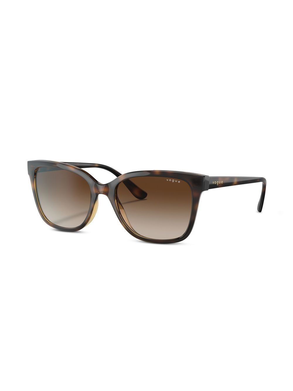 Shop Vogue Eyewear Cat-eye Tortoiseshell Sunglasses In Braun