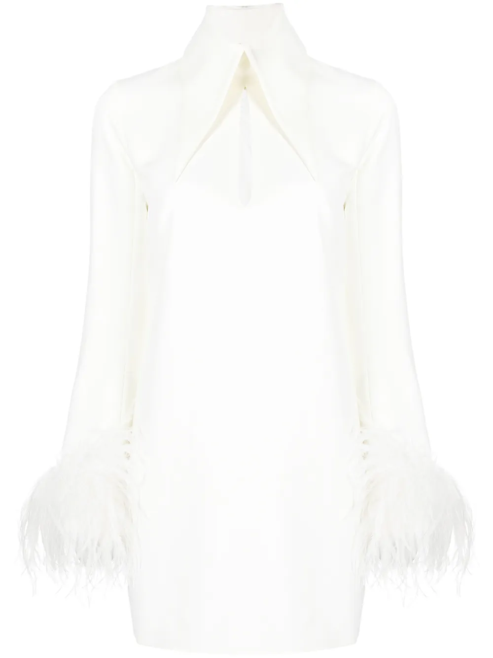 16Arlington Michelle feather-cuff minidress