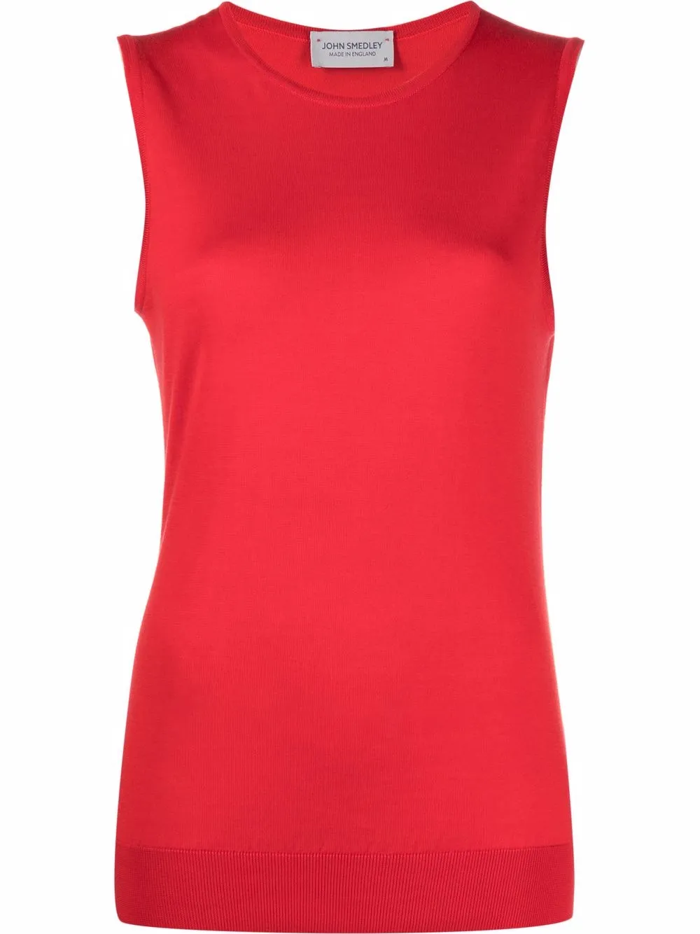 

John Smedley camiseta de tejido fino - Rojo