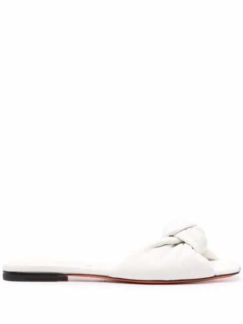 Santoni sandalias con tiras y tira de nudo