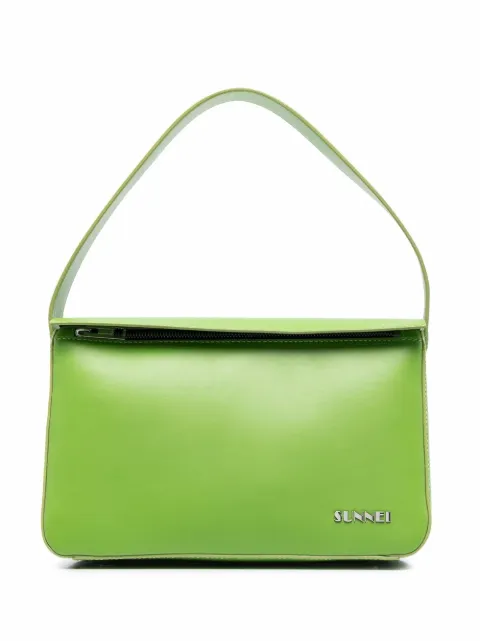 Sunnei peso leather tote bag