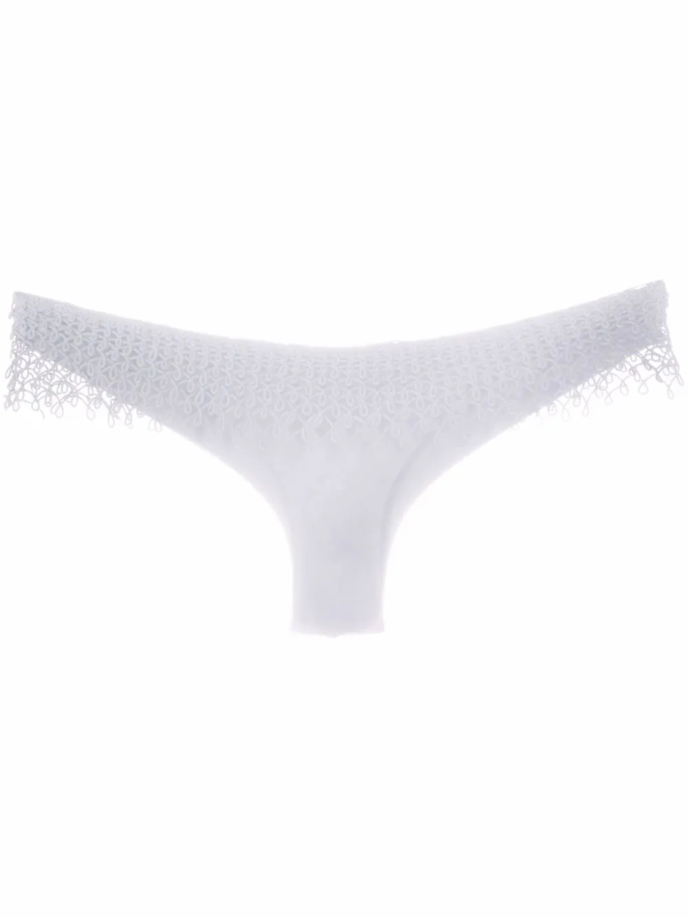 

La Perla bikini bottom con tiro bajo - Blanco