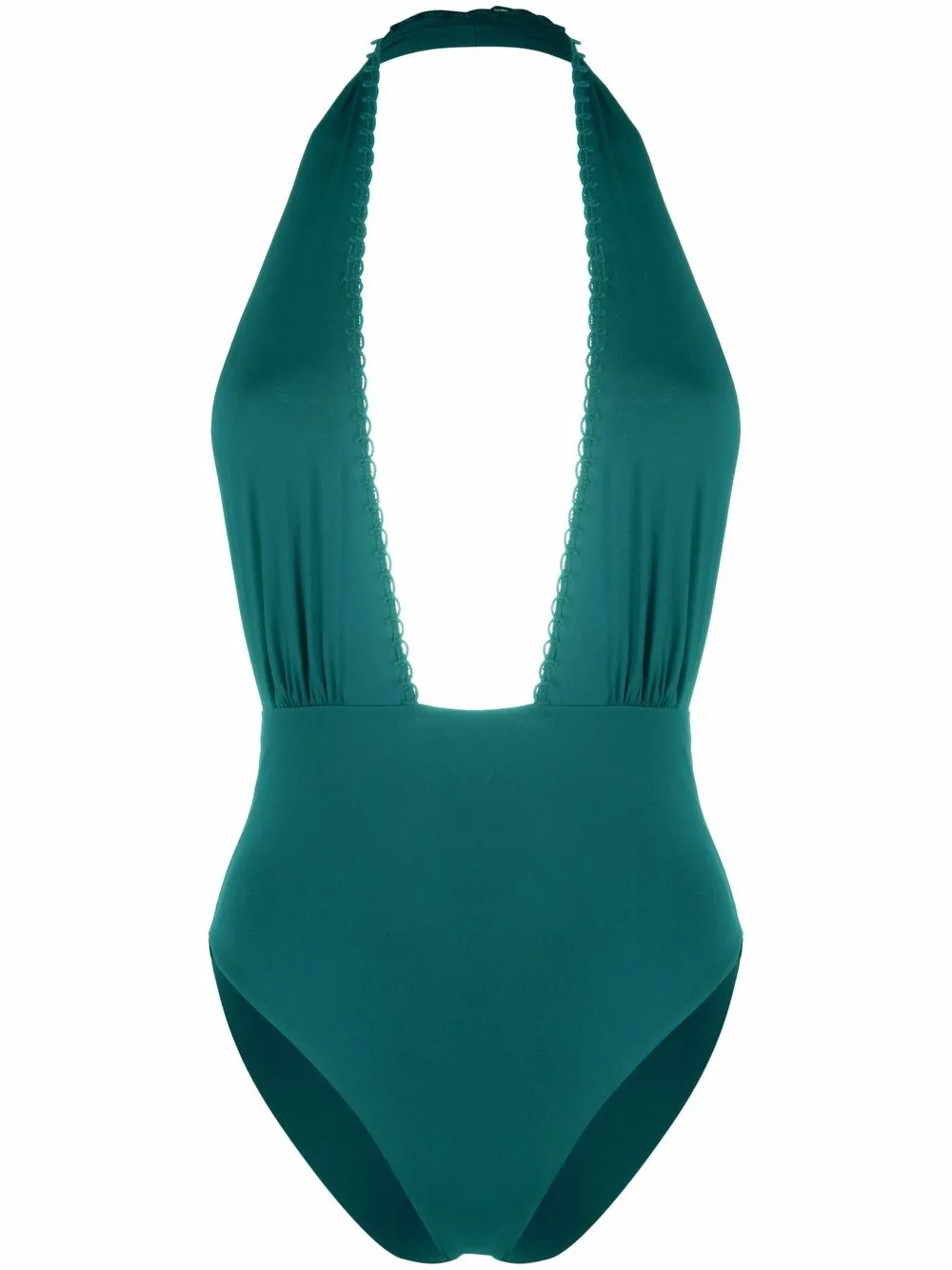 

La Perla traje de baño con cuello halter - Verde